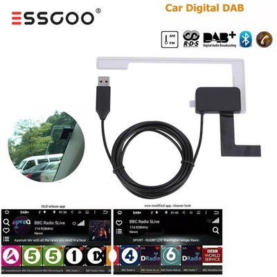 ESSGOO DAB+ Box Antenne Digital Radio Box Für Android Autoradio USB Adapter DE