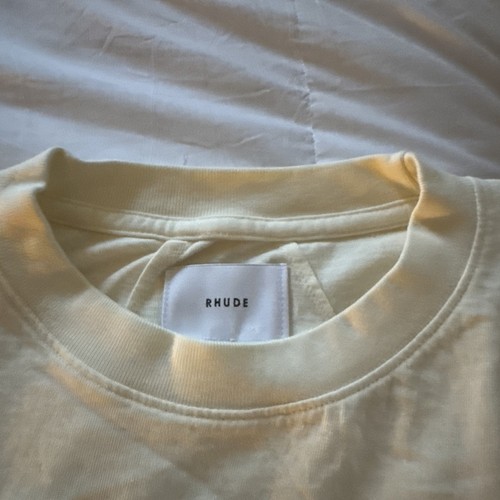 Rhude Yacht Club Short Sleeve Tee Shirt Vintage White - Picture 5 of 8
