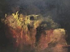 "Africa" Beautiful OOAK Acrylic Anstract ON CANVAS mint Condition Art 18 X 24in