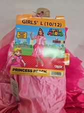 Super Mario Brothers, Princess Peach Classic Child Costume, Size L 10/12
