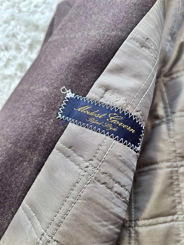 Abrigo Chester Modest Govern No Funciona Loro Piana Cachemira Marrón 46 Foto 3 de 4