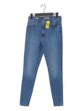Levi’s Women's Jeans W 28 in Blue Cotton with Elastane, Polyester Skinny