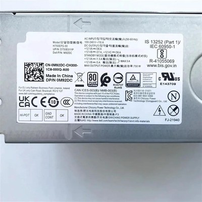 compatible Alienware R13 14 T3660 H750EPS-00 750W Power Supply M92DC M2G8X MP23Y