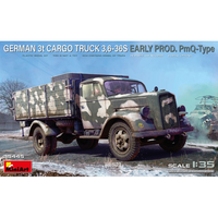 German 3T Cargo Truck 3.6-36S Early Prod. PMQ-TYPE Kit 1:35 Miniart Kit Mezzi M