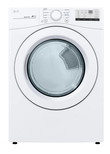 LG  WM3400CW-DLE3400W 27" Front Load Smart White Washer / Dryer Set - Image 3 of 4