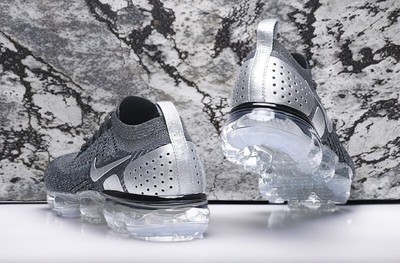 DS Nike Air VaporMax Flyknit Men's Silver Grey Air Cushion Shoes, US  Size7-11