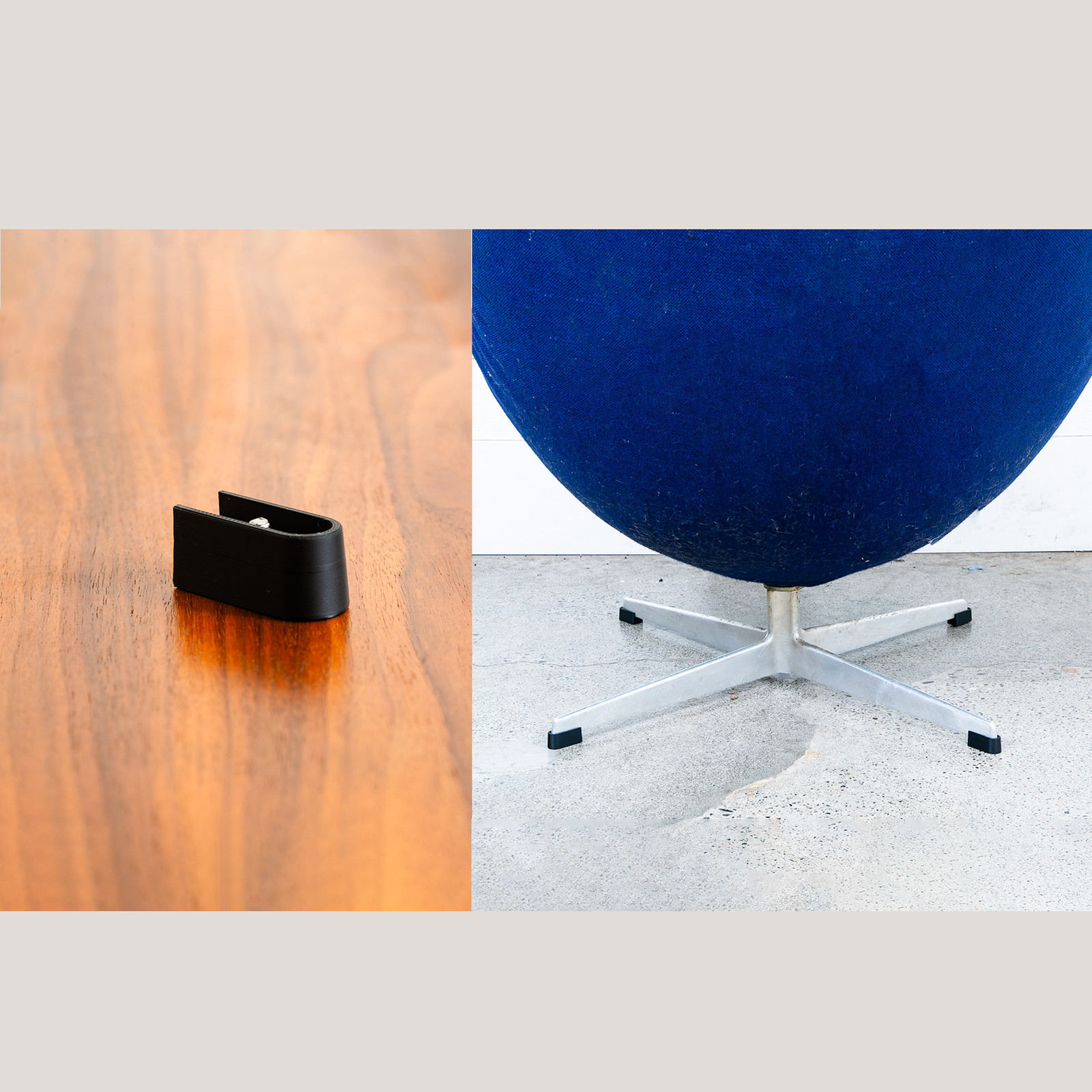 Feet Black Cap Swivel Foot