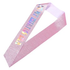Birthday Sash with Iridescent Foil: in My Thirties Decoration for Women -