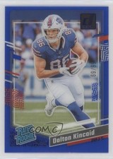 2023 Panini Clearly Donruss Rated Rookie Blue 69/99 Dalton Kincaid #57 1cw4