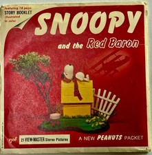 VIEW-MASTER SNOOPY AND THE RED BARON PEANUTS View-Master GAF B544 3 REEL SET