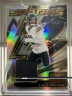 Caleb Williams 2025 Panini Select NFL Silver Prizm /149 Sparks Patch Mem Bears