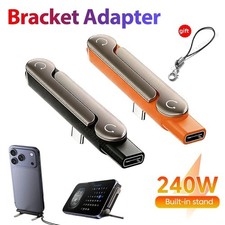 240W Super Fast Charging 360� Rotating Invisible Stand Detachable Charg Cable