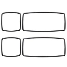 Tow Mirror 4pc Blk Truck Mirrors Fits Durastar 4300-8600 Prostar Main 3686123c91