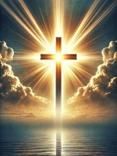 Jesus Cross Diamond Art Kits for Adults,Round 5D Diamond Painting Kits for Begin