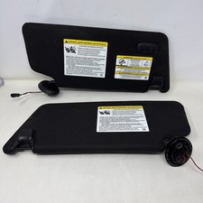 2016-2019 Ford Explorer Black Sun Visor Set Pair W Illumination Homelink Oem
