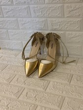 Women's Butterlfly Gold Glitter Stilletoe Hells US 8 / UK 6 / EU 39