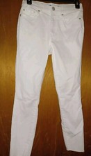 JEGGING CROPPED TAILLE HAUTE LÉGER BLANC FILLE TAILLE 2 BY AEROPOATAL EUC 
