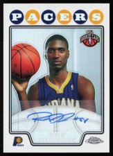 2008-09 Topps Chrome Refractors Roy Hibbert Rookie Auto 085/245 Indiana Pacers