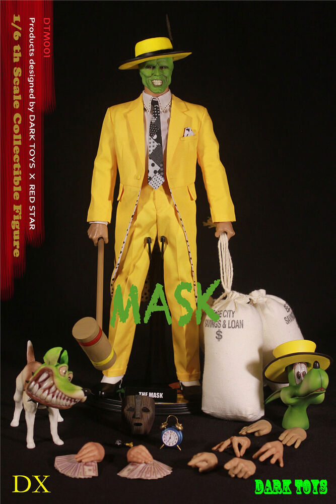 New DARK TOYS DTM001 1/6 The Mask Jim Carrey Deluxe Edition Male