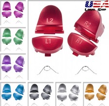 Metal Gold Buttons R1L1 R2L2 Spring Replacement Parts for PS4 Controller