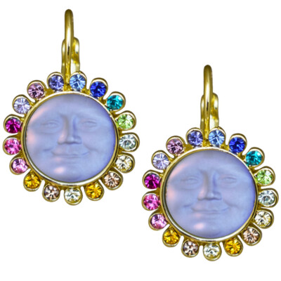 Collana Kirks Folly Rainbow Memories 12mm Vetro Vista Mare Luna - Nuova Senza Etichette
