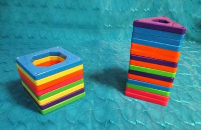 Set 23 Pcs. Magformers Construction Magnetic Building 8 Squares & 15 Triangles