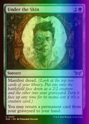MTG Under the Skin (203/499) Duskmourn House of Horror LP FOIL