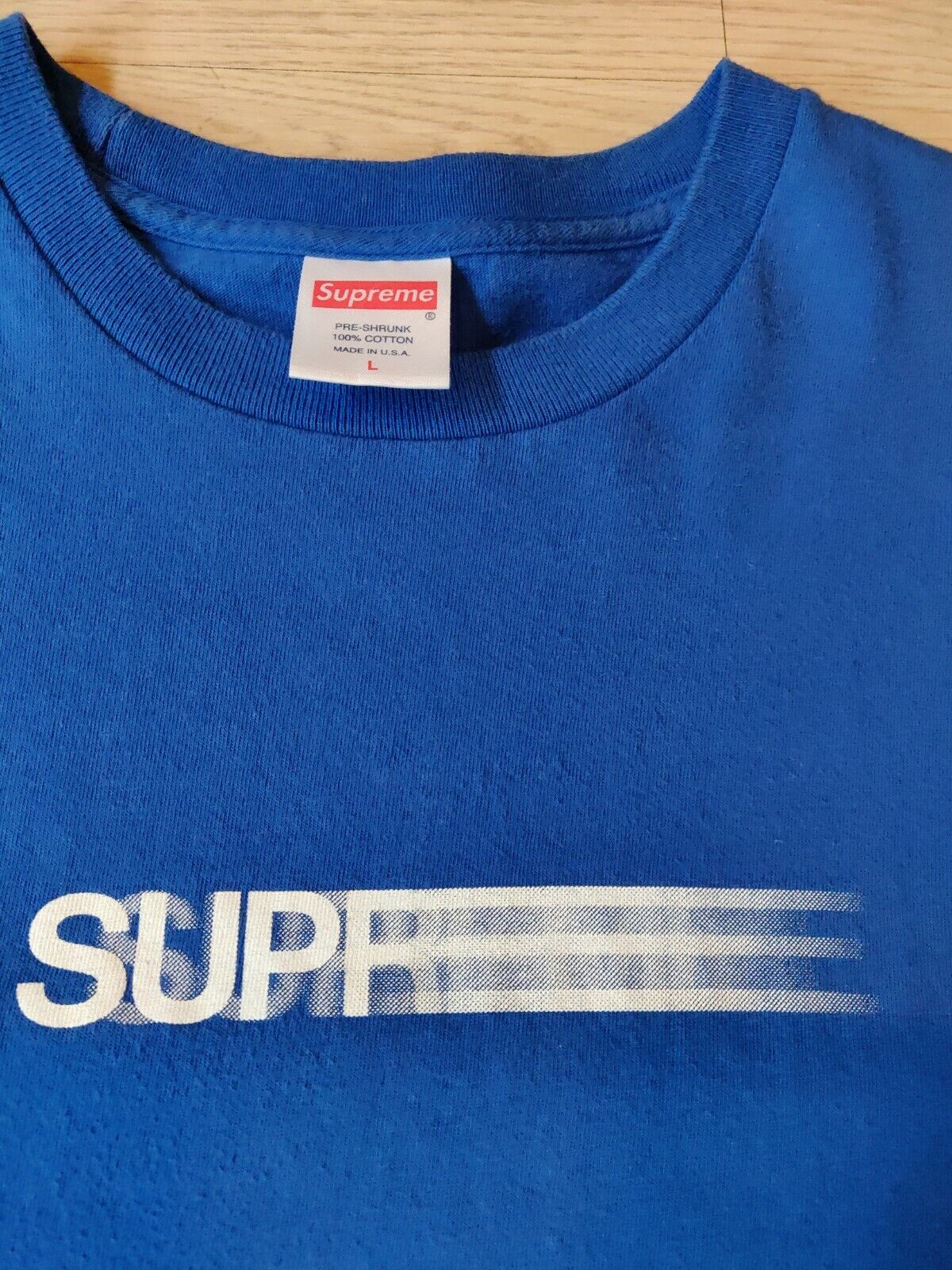 Supreme Motion Logo Tee Royal Blue SS16