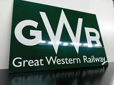 GWR Eisenbahn Schild Tafel