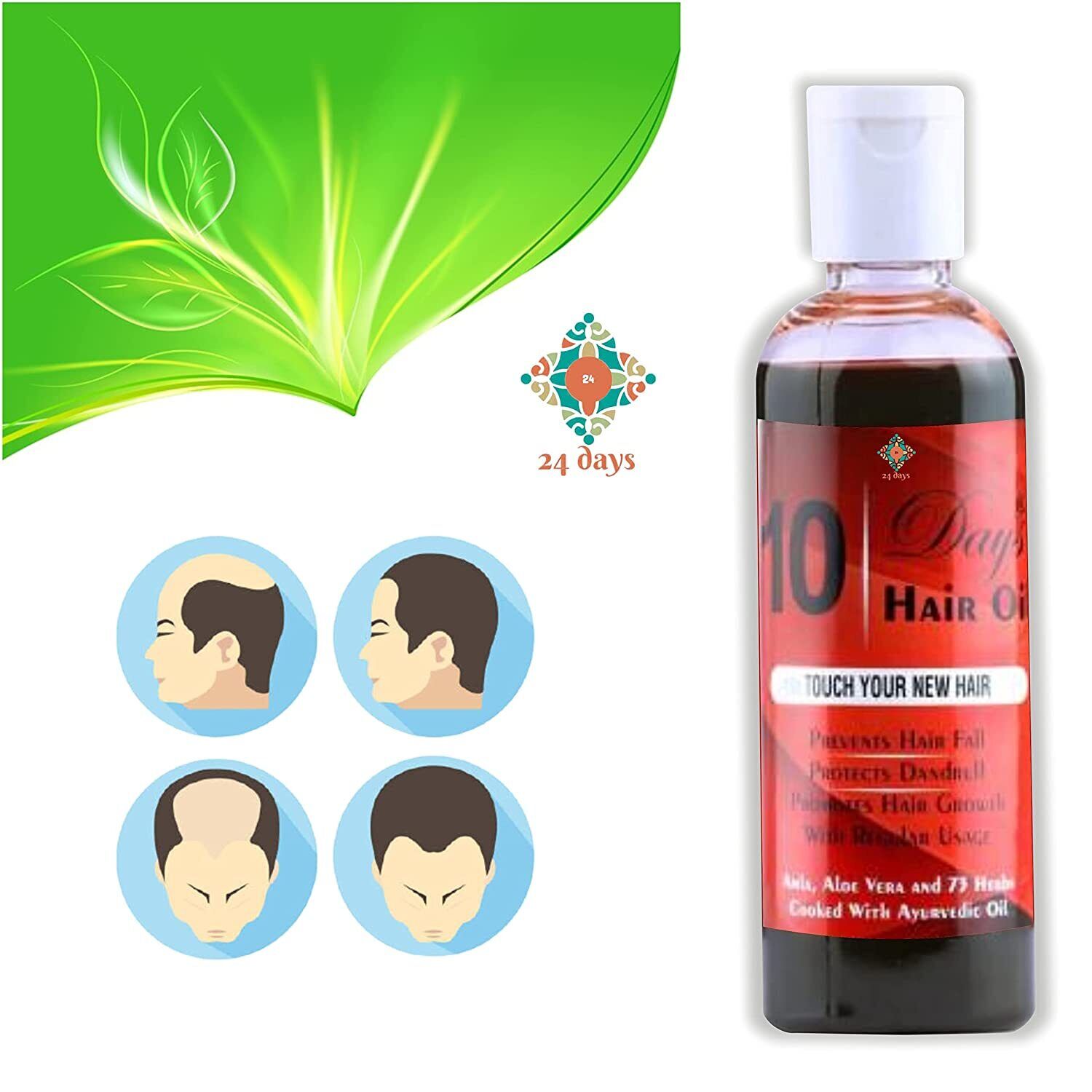 Buy Hairole 10 Ten Days Hair Oil For Men and Women | Hair Growth Oil With  Amazon Plant Extracts 100ml (100ML) Online at Low Prices in India -  Amazon.in
