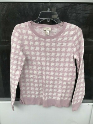 Pull LOFT Outlet - Lavande Clair Et Crème - Taille S - Coton 100% - Occasion Très Bon état