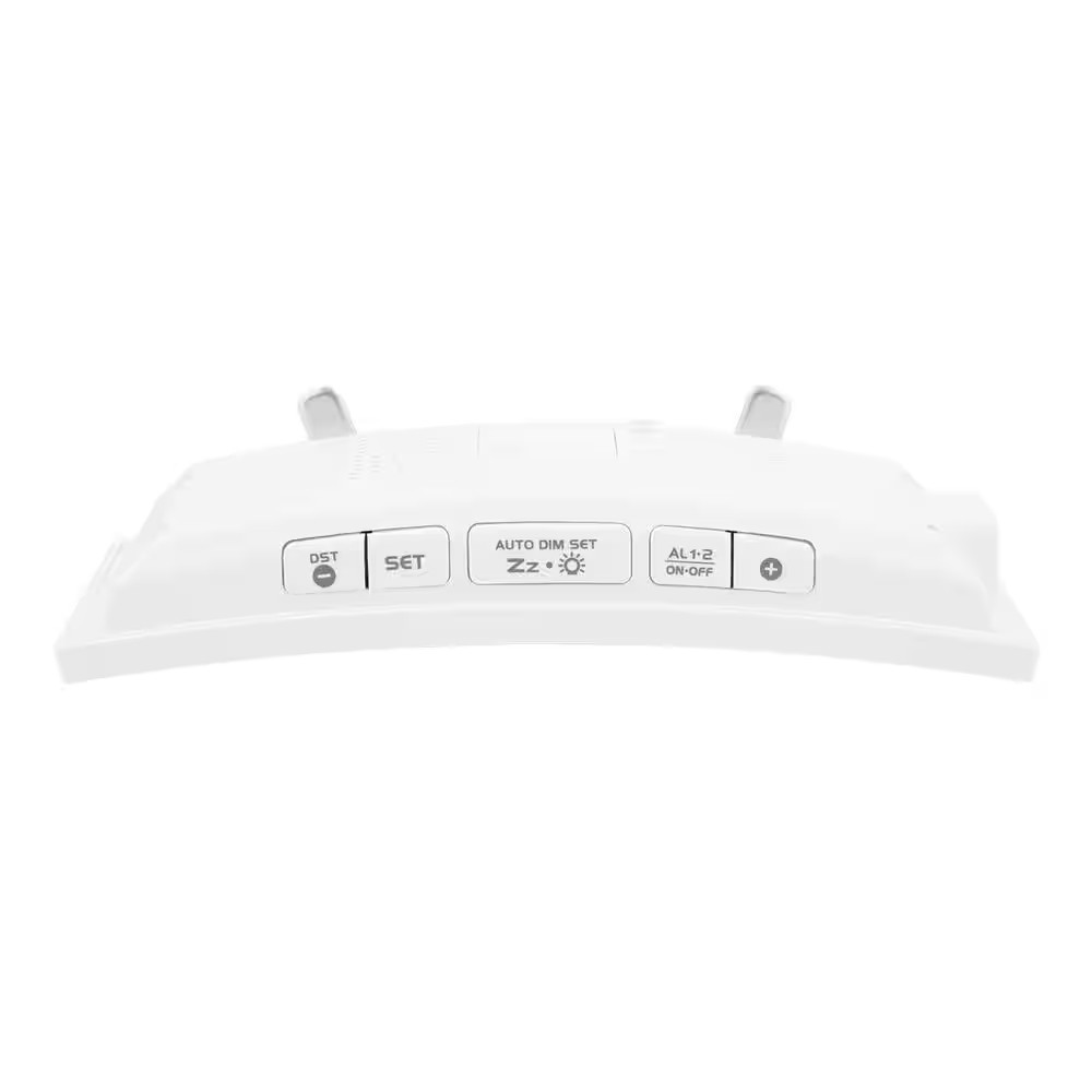 La Crosse Technology LED Alarm Clock Curved Mirror Temperature/Humidity USB Port