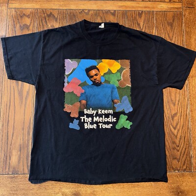 Baby Keem The Melodic Tour Shirt Men's XL Blue 2022 Concert Tour