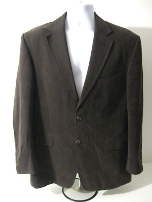 M&S Brown Miani Exclusive Brushed Cotton Dress Formal Jacket 42'' Chest M
