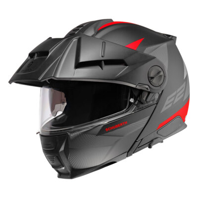 Helm Modular SCHUBERTH E2 Defender Schwarz Rot