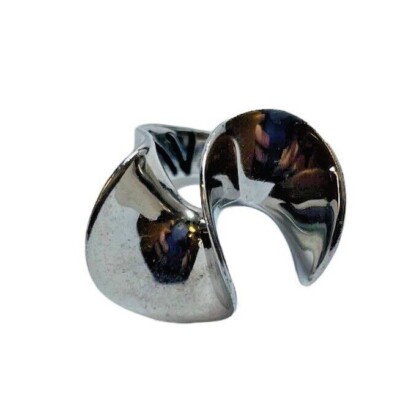 David Sigal Sterling 925 Silver Open Twist Ring Sz