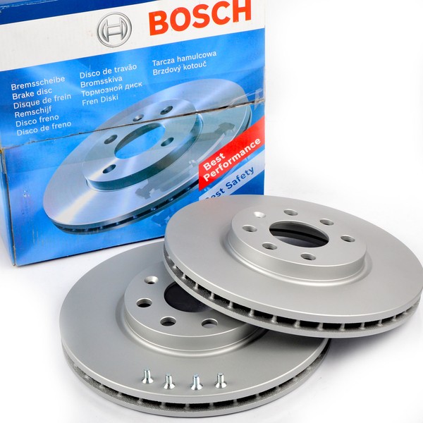 2X Bosch 0986479B46 Bremsscheibe Vorne FüR Opel Vauxhall-image