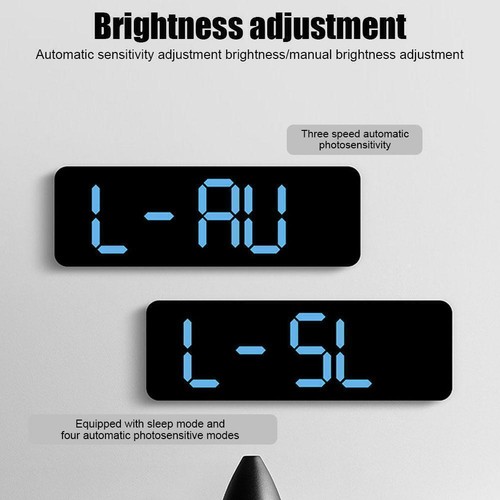 With Calendar Date Temperature LED Large Display USB Clock` Alarm Digital Z5D3 - Picture 5 of 22