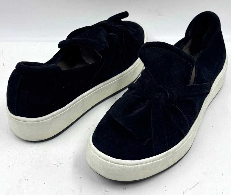 Donald J Pliner Celest-Ks Sneakers Women's Size 6.5 Black Leather Slip-On Shoes - Image 3 of 4