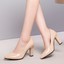 thumbnail 3 - Women High Heels Patent Leather Pointed Toe Pumps OL Office Casual Shoes Slip On
