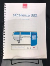 Elna eXcellence 680 Owners Manual User Guide Instructions COLOR Copy Reprint