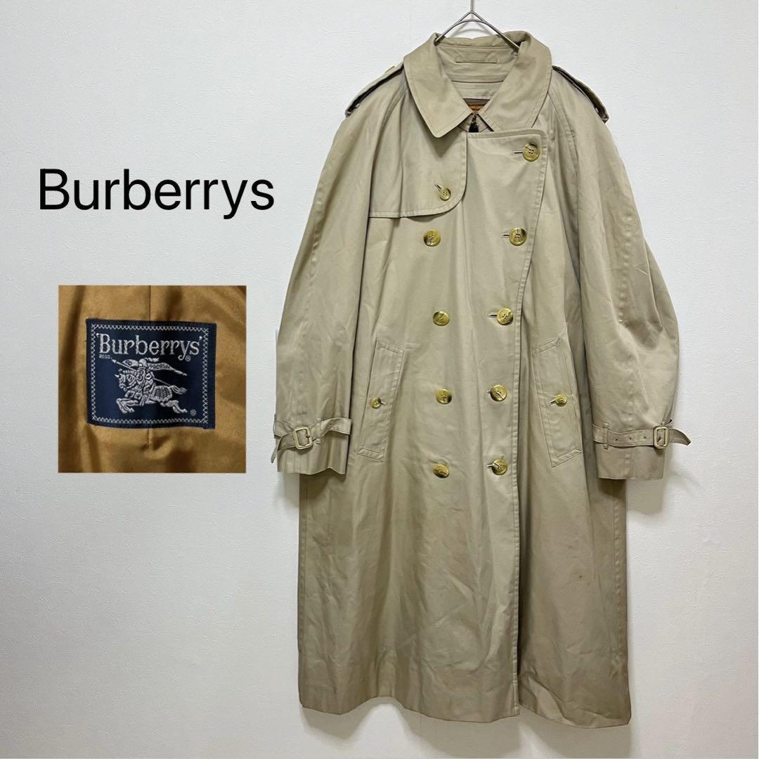 Burberry 1285 Vintage Stainless Steel Collar Coat With Liner Belt m1_1202