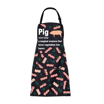 Pig Aprons Funny Bacon Gifts Pig Gifts for Pig Lovers apron bacon Cooking Kit...