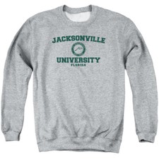Jacksonville Adult Crewneck Sweatshirt Circle Logo, Athletic Heather, S-3XL