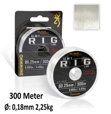 BROWNING BLACK MAGIC  UNI RIG LINE 300M / Monofile Schnur