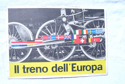 OLD POSTCARD ADVERTISING TOURISM TRAIN FROM EUROPE O.E.C.E LOCOMOTIVE RAILWAY