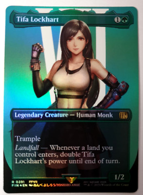 MTG Final Fantasy - Tifa Lockhart - FOIL Borderless Rare - 0391 NM