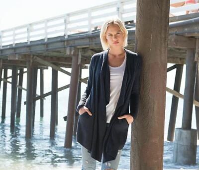 barefoot dreams lite island cardigan