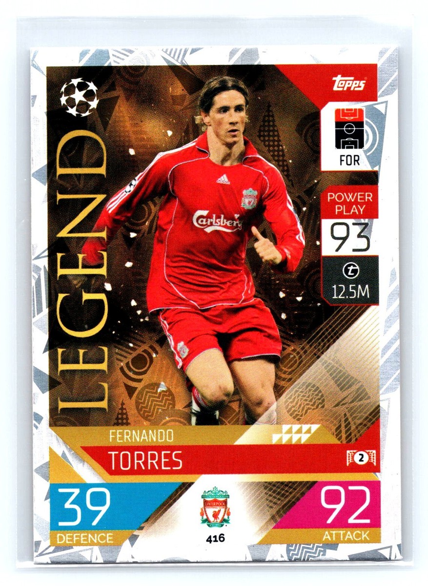 2022 Topps Match Attax #416 Fernando Torres Legend Foil Liverpool