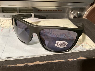 Costa Del Mar Ferg Men's Sunglasses Olive Frame Gray Lens 580g 2